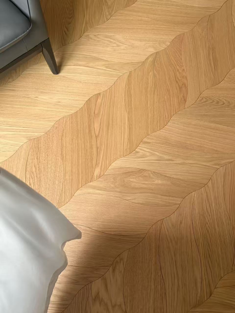 定制实木复合大树叶拼花（北美橡木）本色（多层）